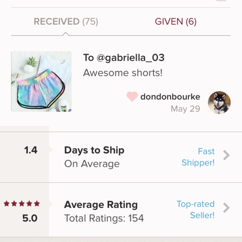 Tie dye shorts 🌈 Best Seller 💖 - Picture 4 of 5